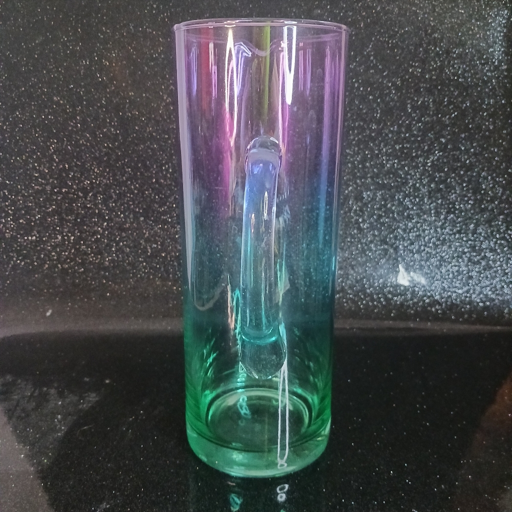 Pastel Glass Pitcher. - Picture 6 of 6